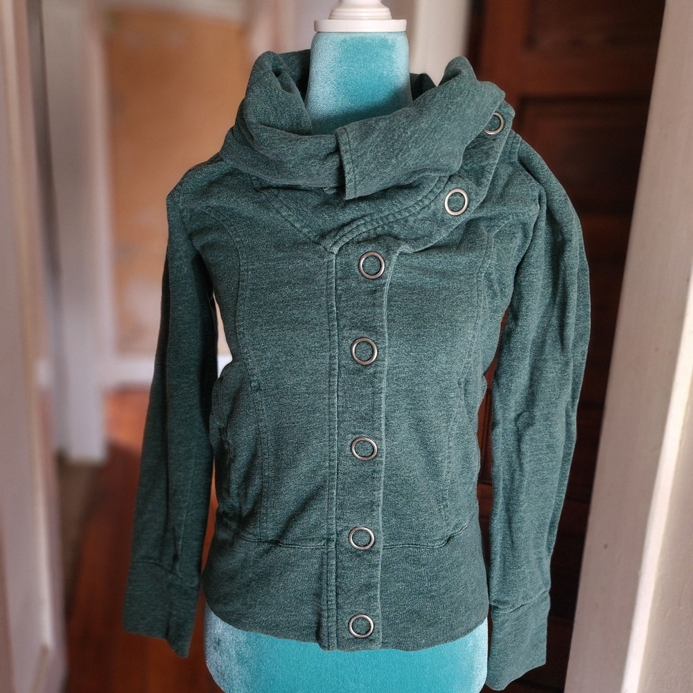 Brooklyn Industries Asymmetrical Cowl-Neck Jacket